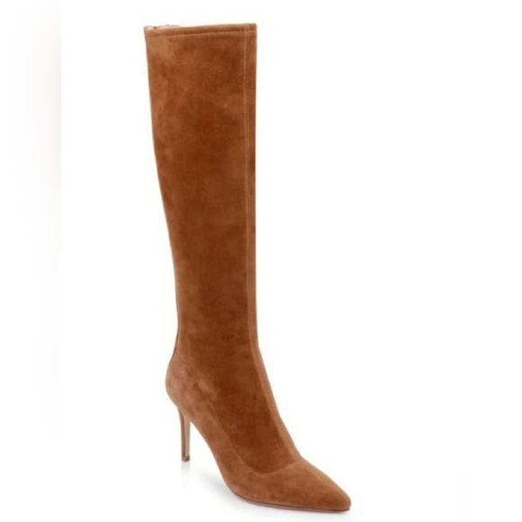 675- L'AGENCE Women's Suede Stiletto Heels Boots Size 6.5 NWT - Picture 1 of 11
